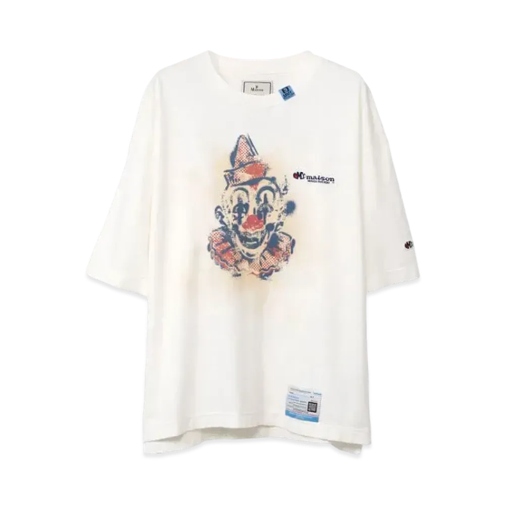 Maison MIHARA YASUHIRO Clown Printed T-shirt "White"