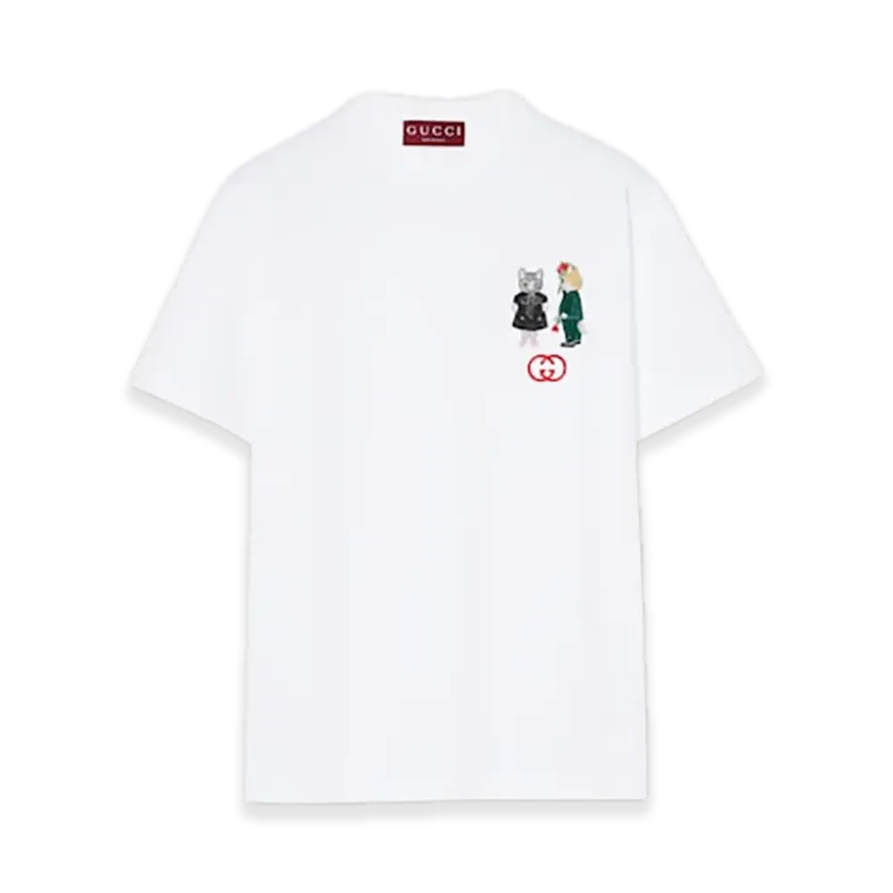 GUCCI x Higuchi Yuko Cotton Jersey T-shirt Japan Exclusive "White"