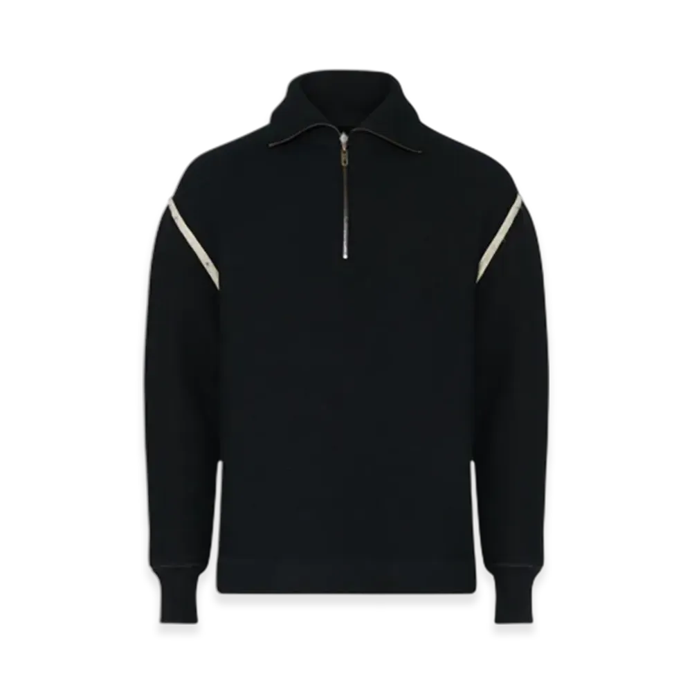 Maison Margiela Half Zip Pullover "Black"