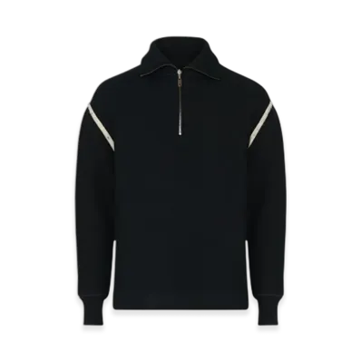 Maison Margiela Half Zip Pullover "Black"