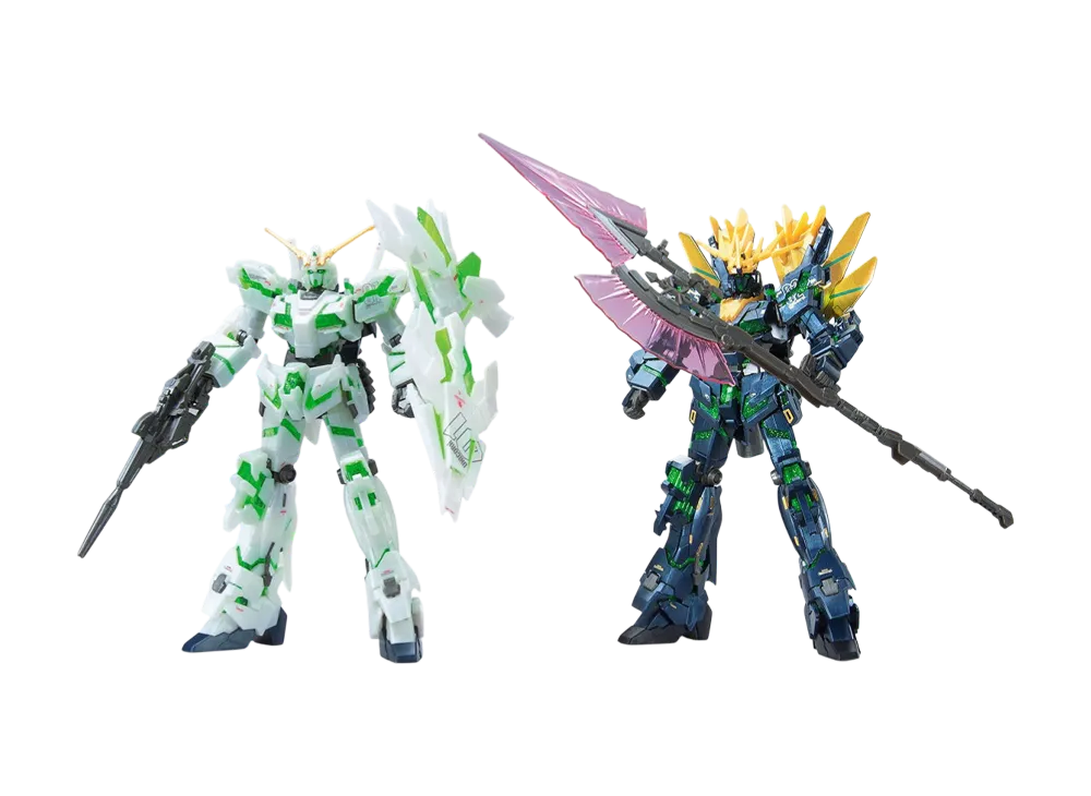 BANDAI "HIGH GRADE" -MOBILE SUIT GUNDAM UNICORN- HGUC 1/144 Unicorn Gundam 01 02 Ver.GFT [STRIKES ODAIBA SET]