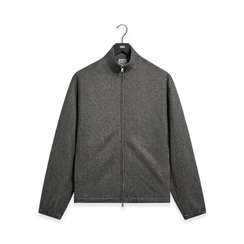 Kith &Kin Flannel Jersey Stephen Track Jacket "Charcoal Heather"