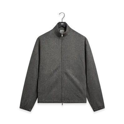 Kith &Kin Flannel Jersey Stephen Track Jacket "Charcoal Heather"