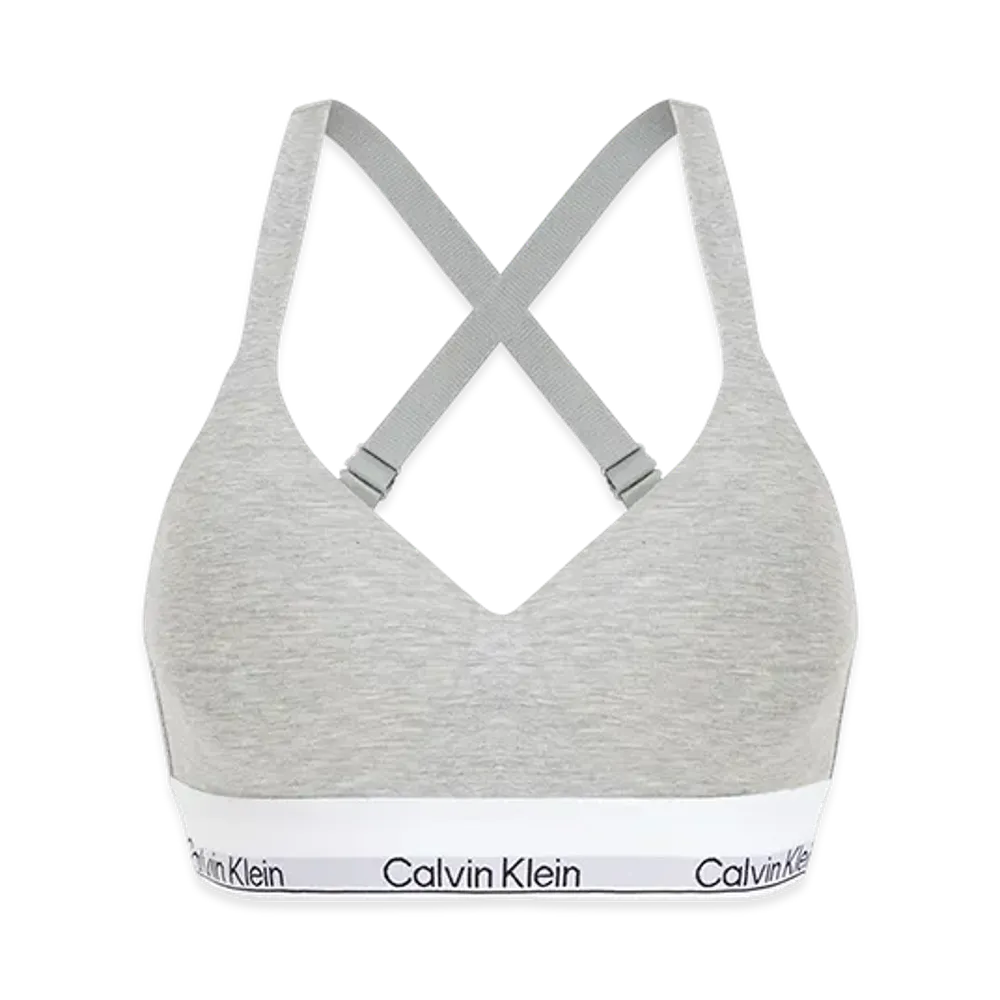 Calvin Klein Icon Cotton Modal Lift Bralette "Grey Heather"