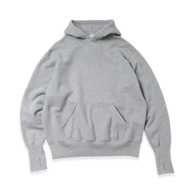 Unlikely Split Raglan Sleeve Hoodie "Top Gray"