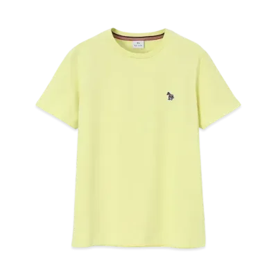 Paul Smith Women's Zebra Patch Short Sleeve T-Shirt "LightYellow"