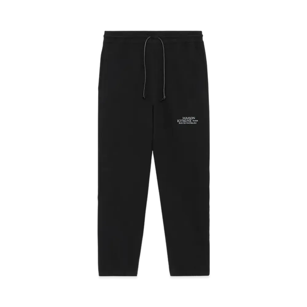 Maison Kitsune JP Exclusive Rue De Richelieu Jog Pants "Black"