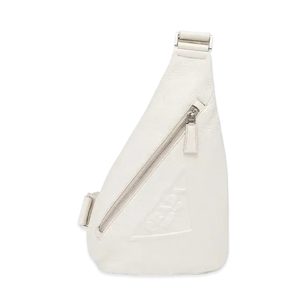 PRADA Cross Leather Bag "Off White"