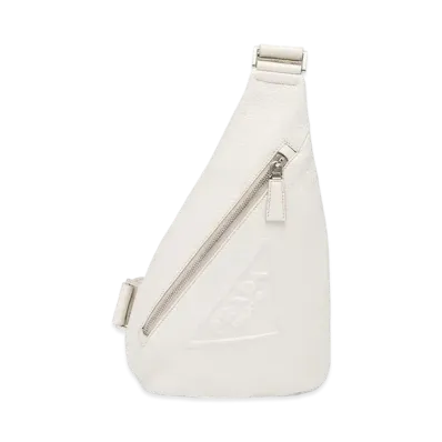 PRADA Cross Leather Bag "Off White"