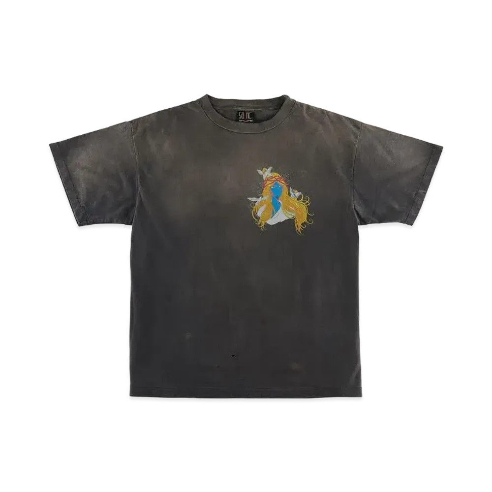 SAINT Mxxxxxx Blue Face Tee "Black"
