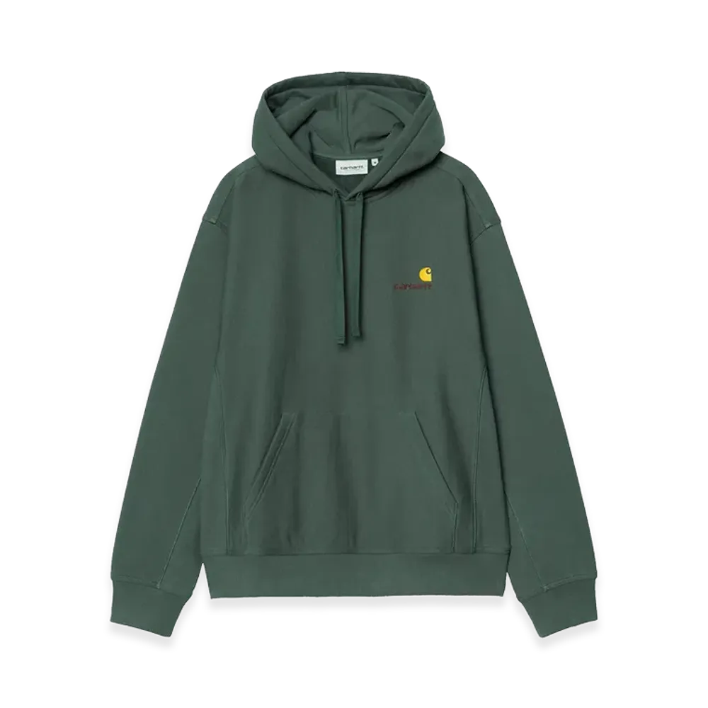 Carhartt WIP Hooded American Script Sweat "Kale Green"