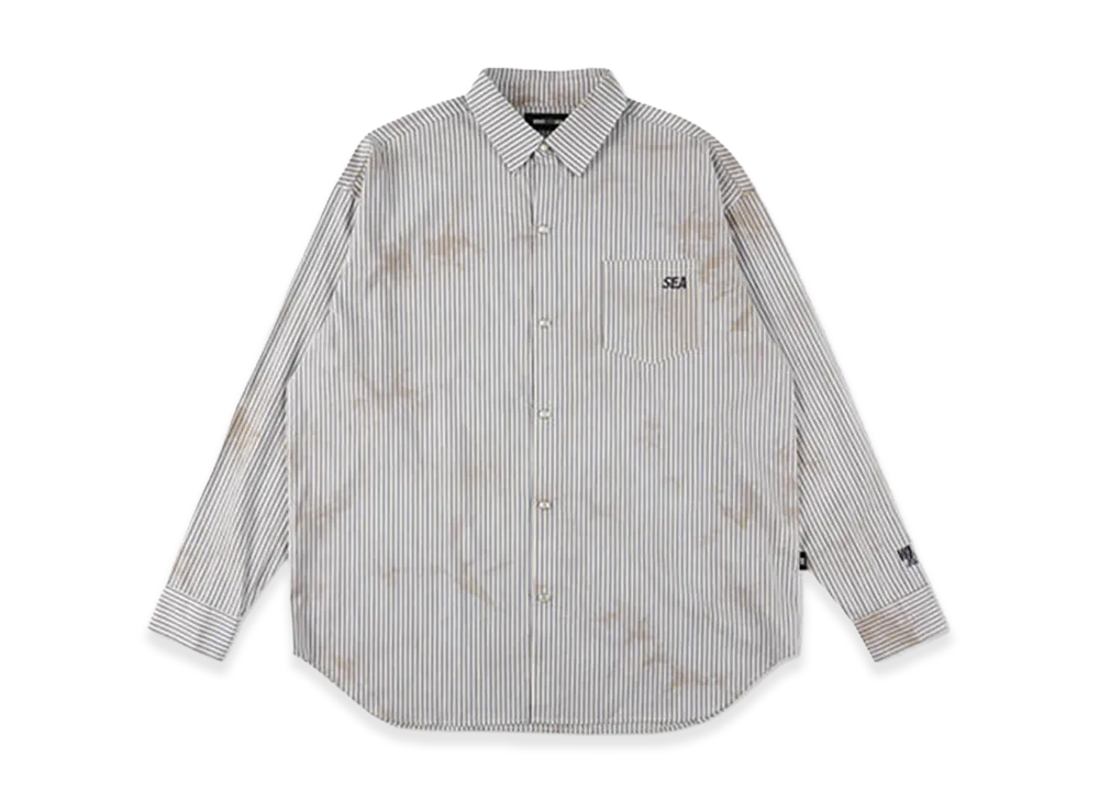 WIND AND SEA Tiedye Essentials L/S Shirt "Navy Orange"