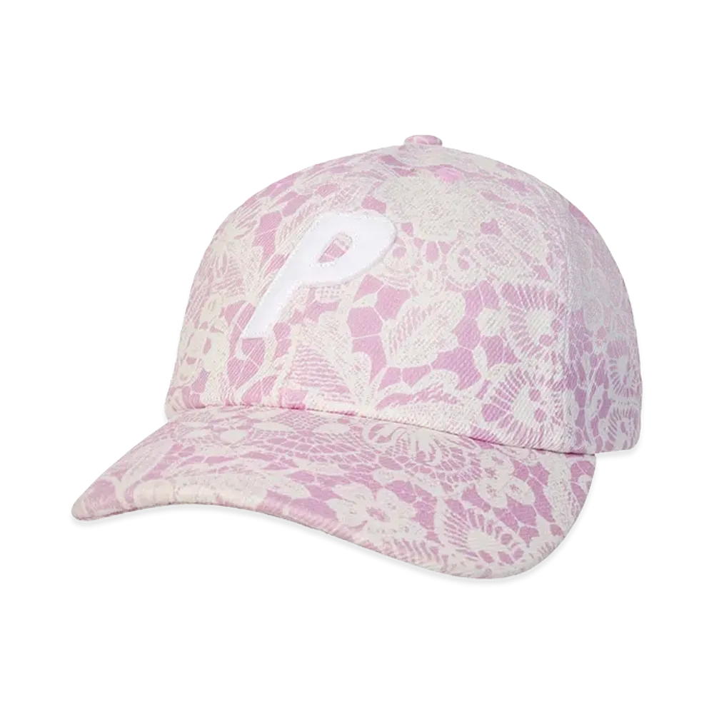 PALACE P 6-Panel "Denim Lace Print Pink"