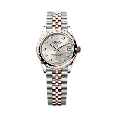 ROLEX Datejust 31mm Oystersteel & Everose Gold Diamond 278341RBR "Silver"
