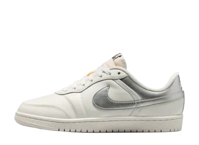 Nike Women's Air Jordan Skyline Low "Swan/Black/Metallic Silver"