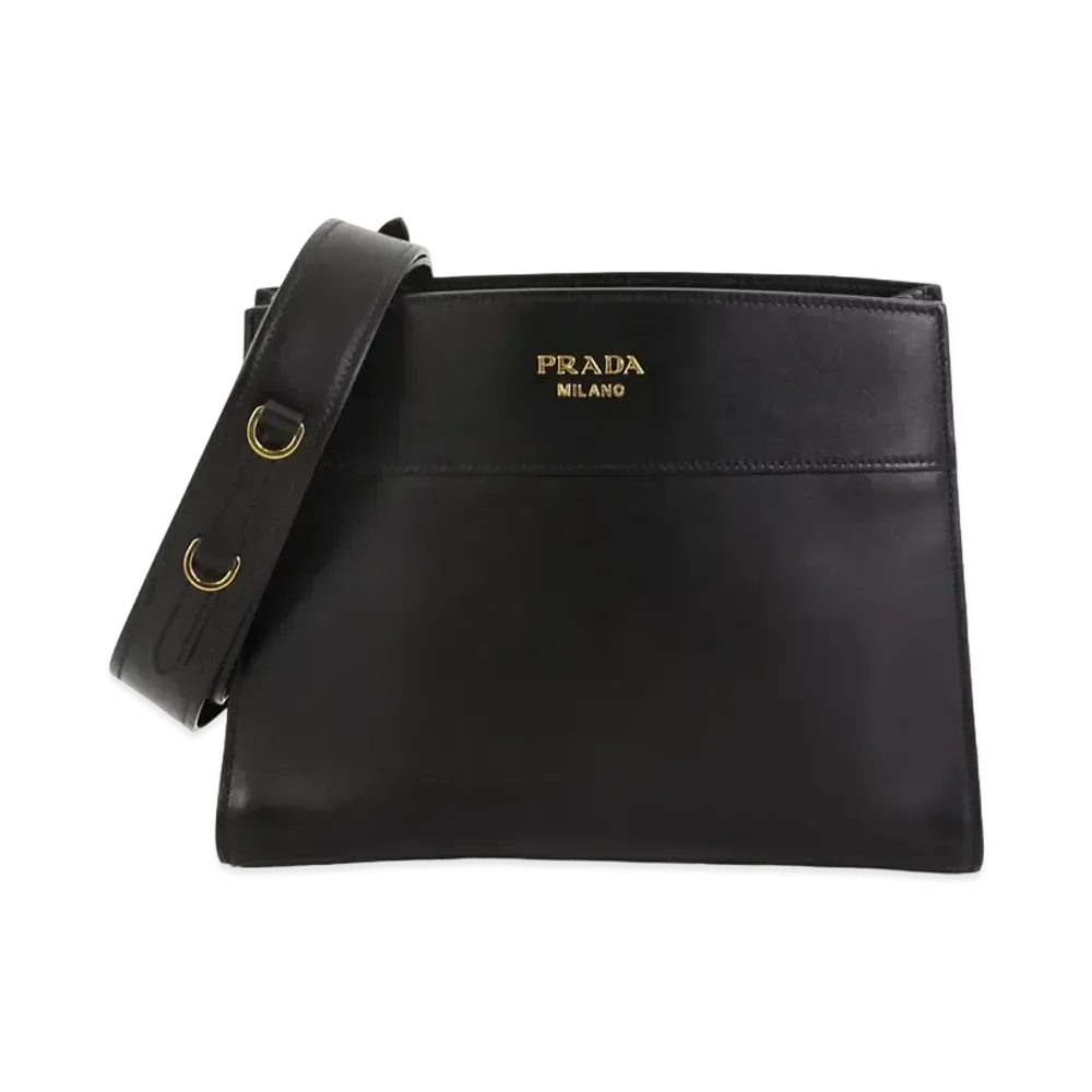 PRADA Bibliotheque Shoulder Bag "Black"