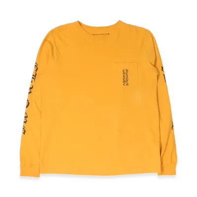 Chrome Hearts Arm Print L/S Tee "Orange"
