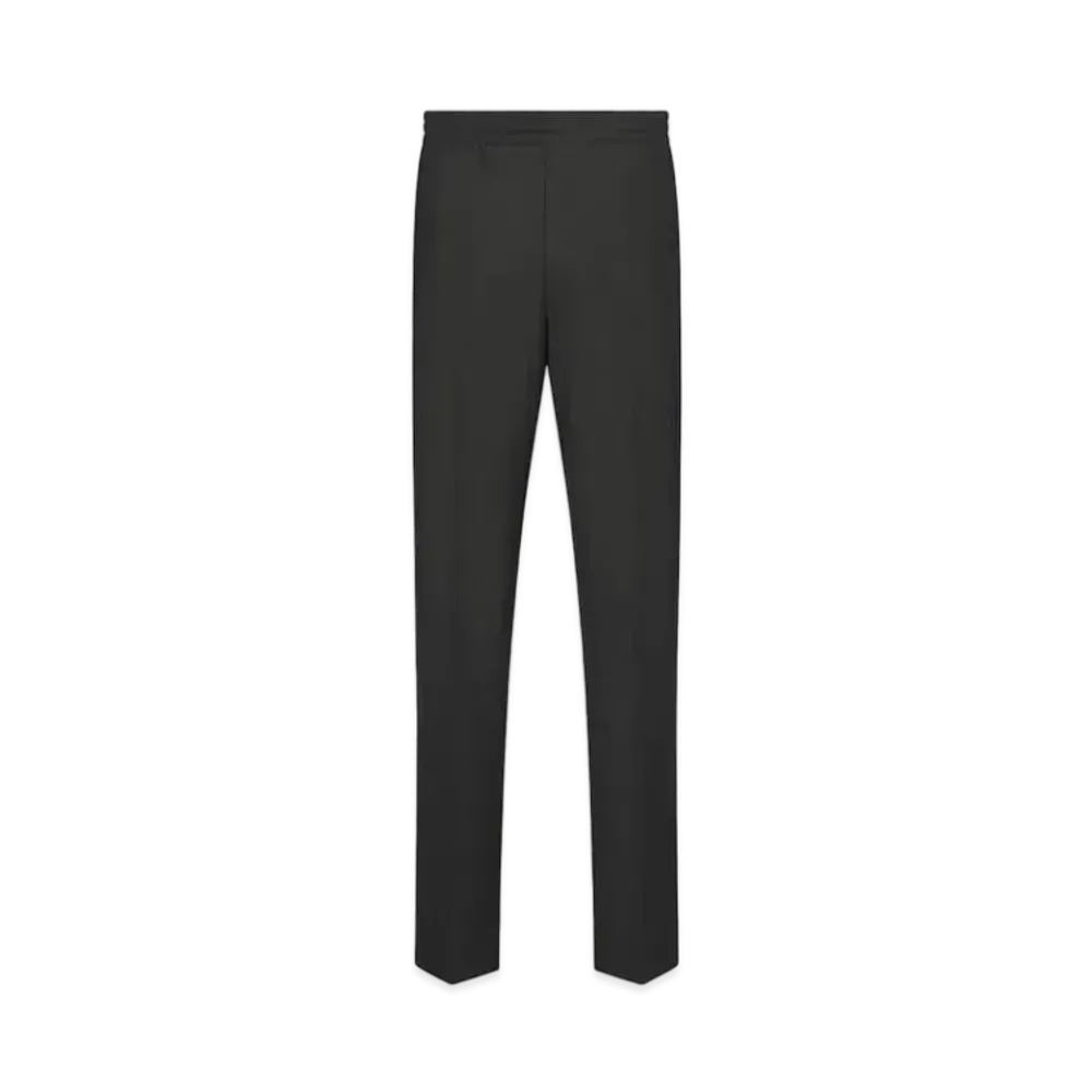 Dior Tailored Track Pants with Christian Dior Couture Tag Virgin Wool and Mohair "Gray"