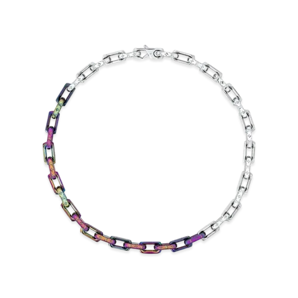 Louis Vuitton Chain Monogram Rainbow Necklace