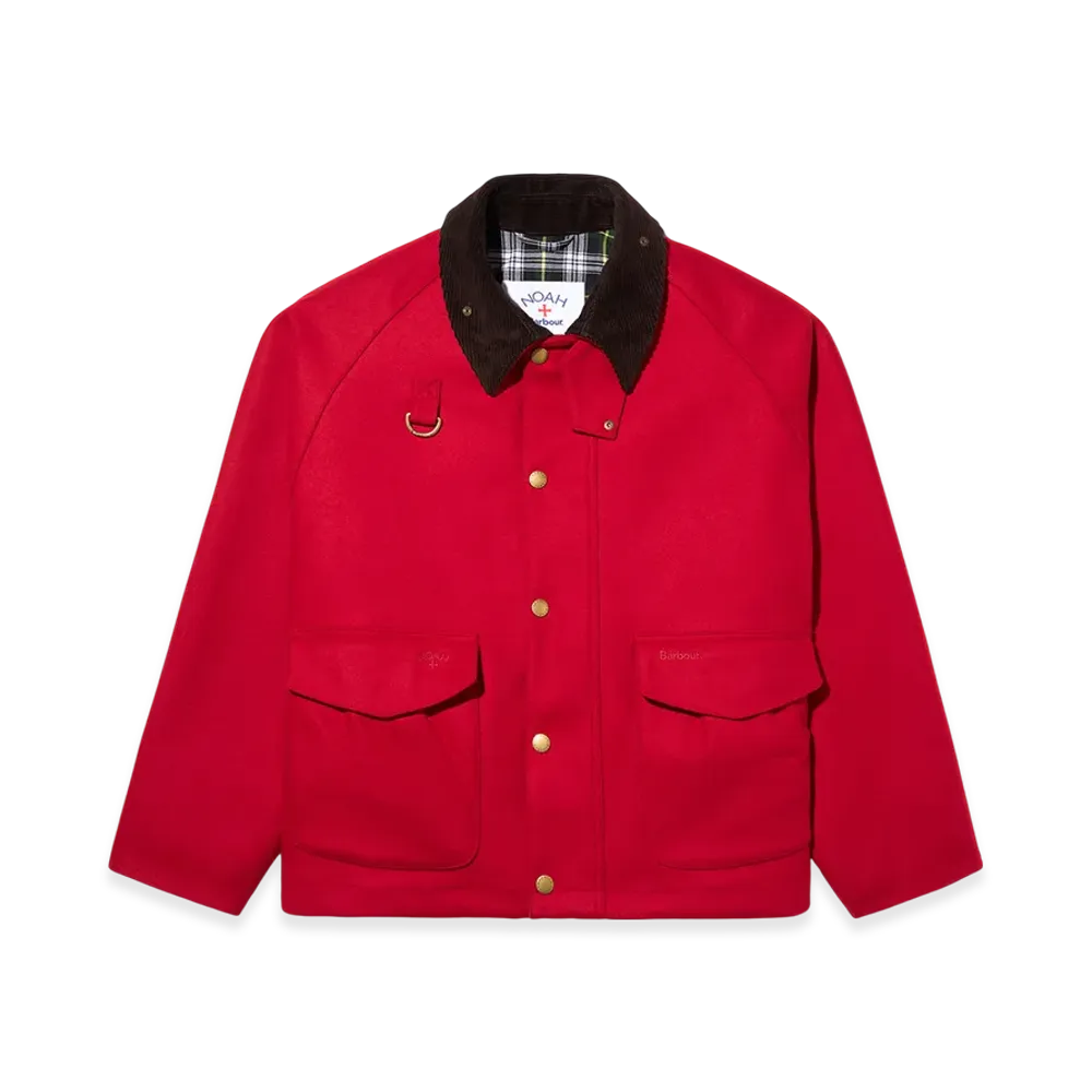 Noah x Barbour Wool Wading Jacket "Hunting Red"