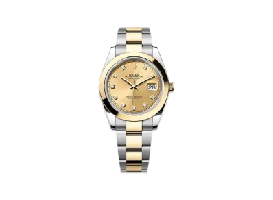 ROLEX Lady-Datejust Oystersteel & White Gold Diamonds "Gold"