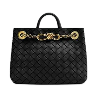 Bottega Veneta Small Andiamo Chain "Black"