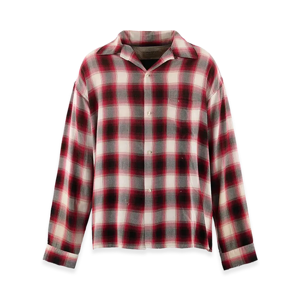 SAINT Mxxxxxx Rayon Shirt Check "Red"