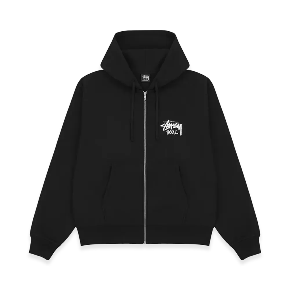 Stussy Stock Seoul Zip Hood "Black"
