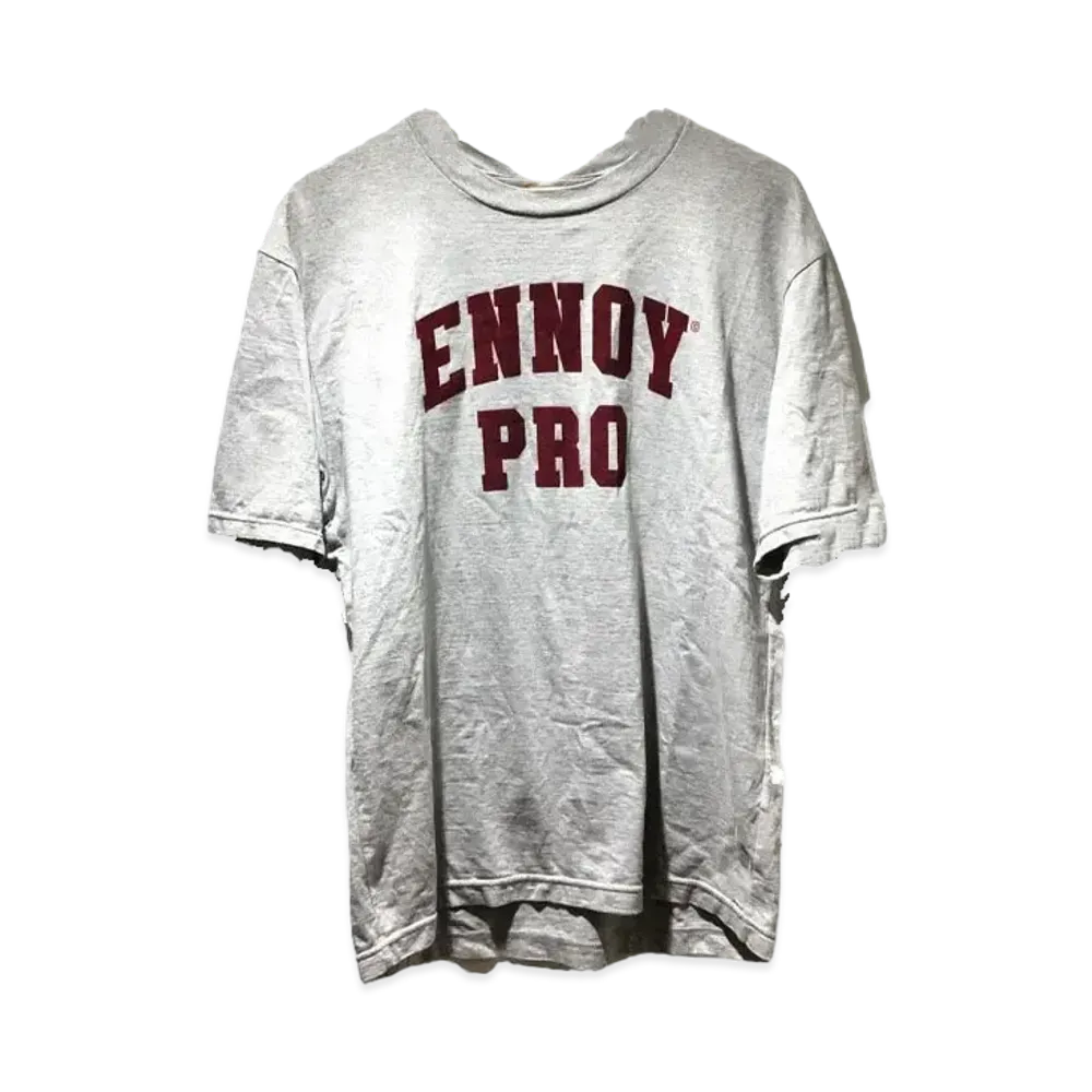 ENNOY 20SS College Logo Tee "Grey" SS20BRENCT01AM