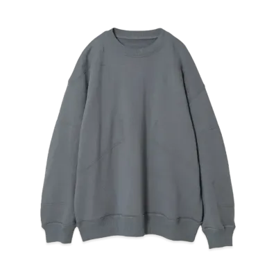 N.HOOLYWOOD Reversible Crew Neck Sweatshirt "Charcoal"