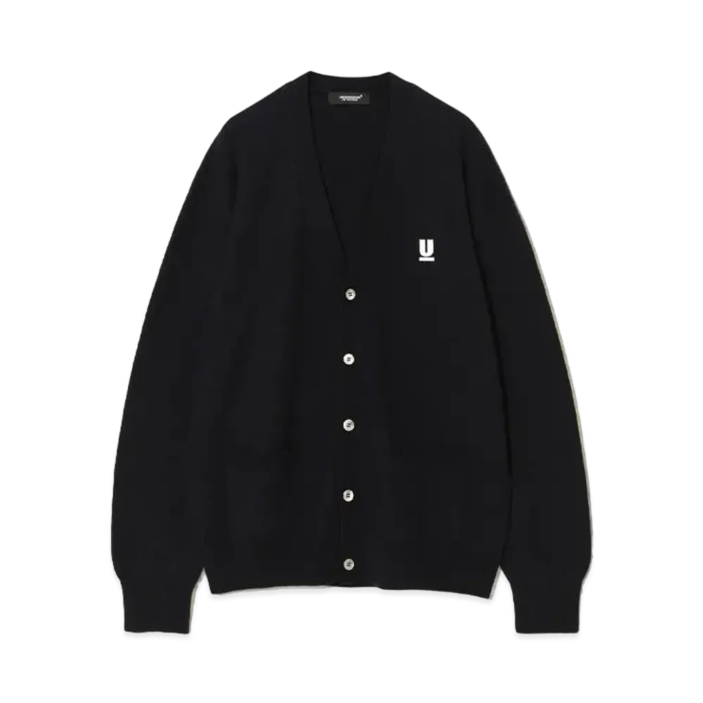 UNDERCOVER Wool Knit Cardigan "Navy"