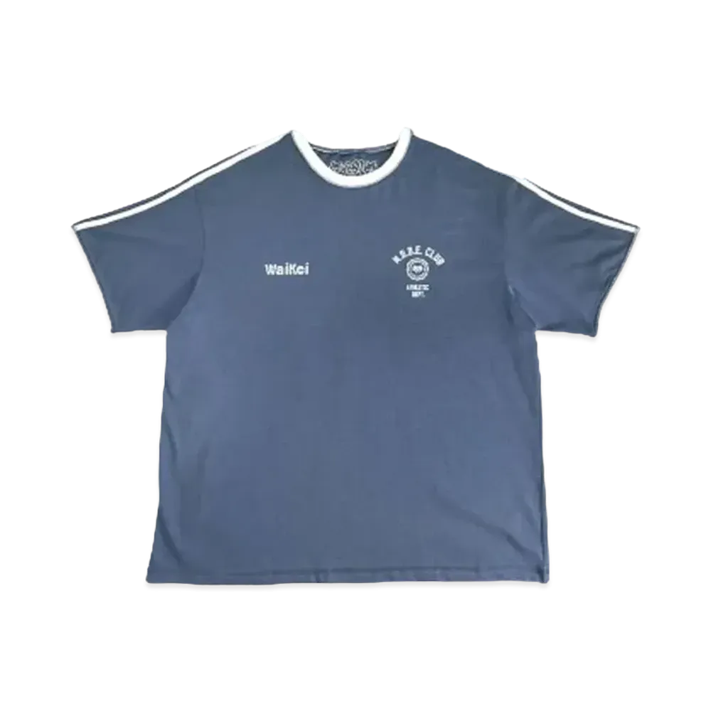 My Sugar Babe Wai Kei x MSB double logo line Tee "Navy"