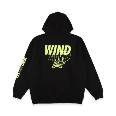 WIND AND SEA x ALBINO&PRETO Hooded Sweat Shirt "Black_Yellow"