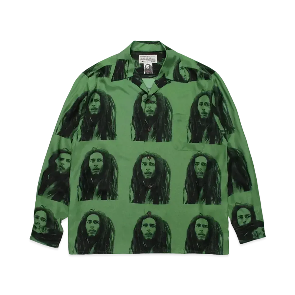 WACKO MARIA BOB MARLEY / Hawaiian Shirt "Green"