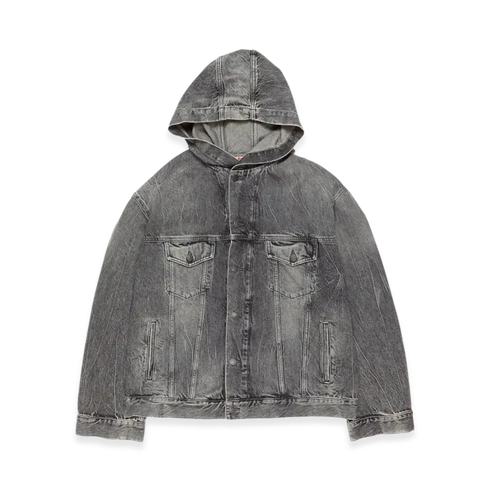 Acne Studios Hooded Denim Jacket "Washed Black"