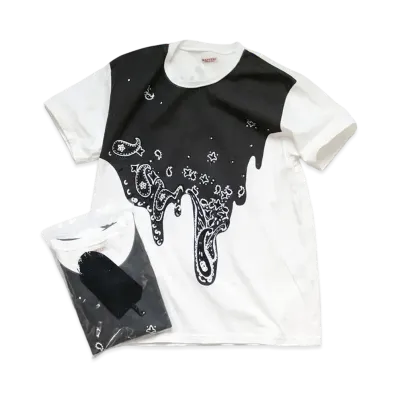 KAPITAL 20 / TENGU CREW T (TOROTRO BANDANA PT) "Black"