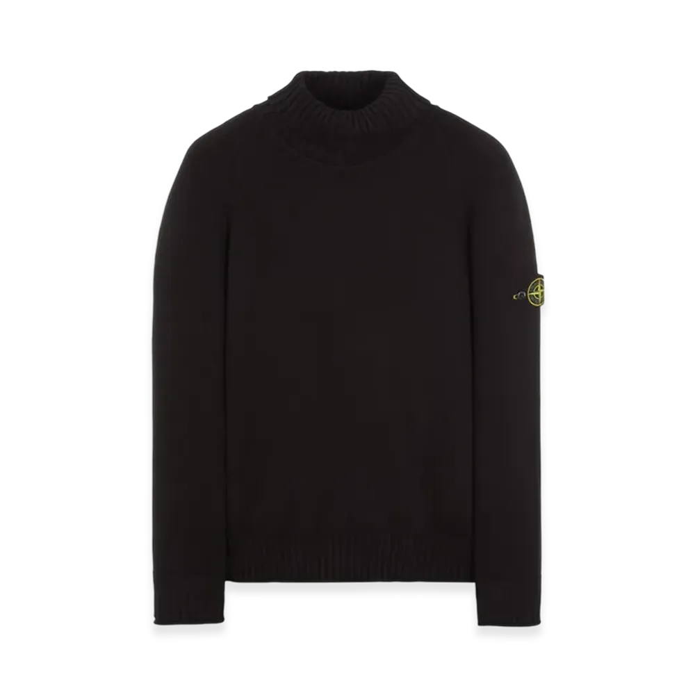 Stone Island 505A2 Winter Cotton Turtleneck Knit - 22FW "Black"