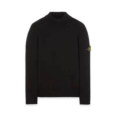 Stone Island 505A2 Winter Cotton Turtleneck Knit - 22FW "Black"