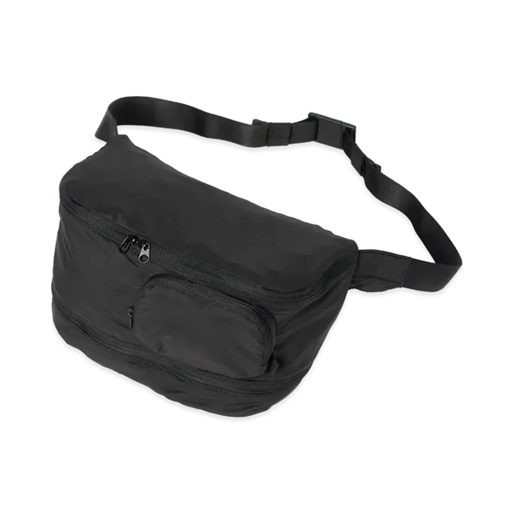DAIWA PIER39 Tech Pertex Travel Expand Fanny Bag "Black"