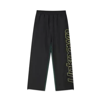 Unknown London Enlarge Logo Ripstop Pants "Black"