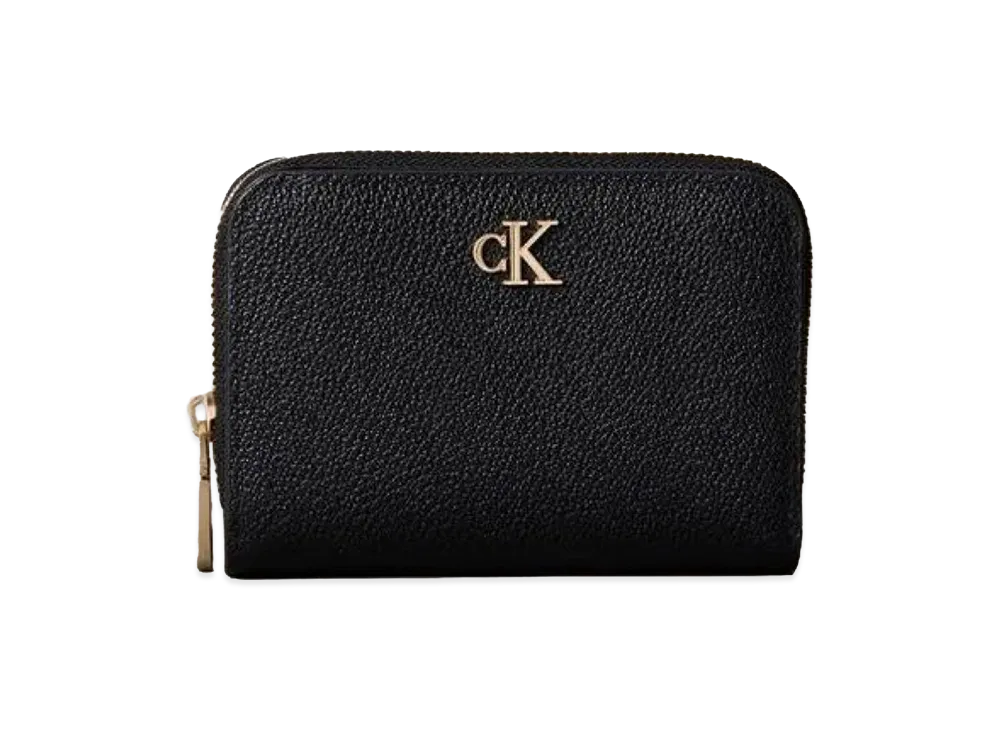 Calvin Klein Minimal Zip Flap Wallet "Black"