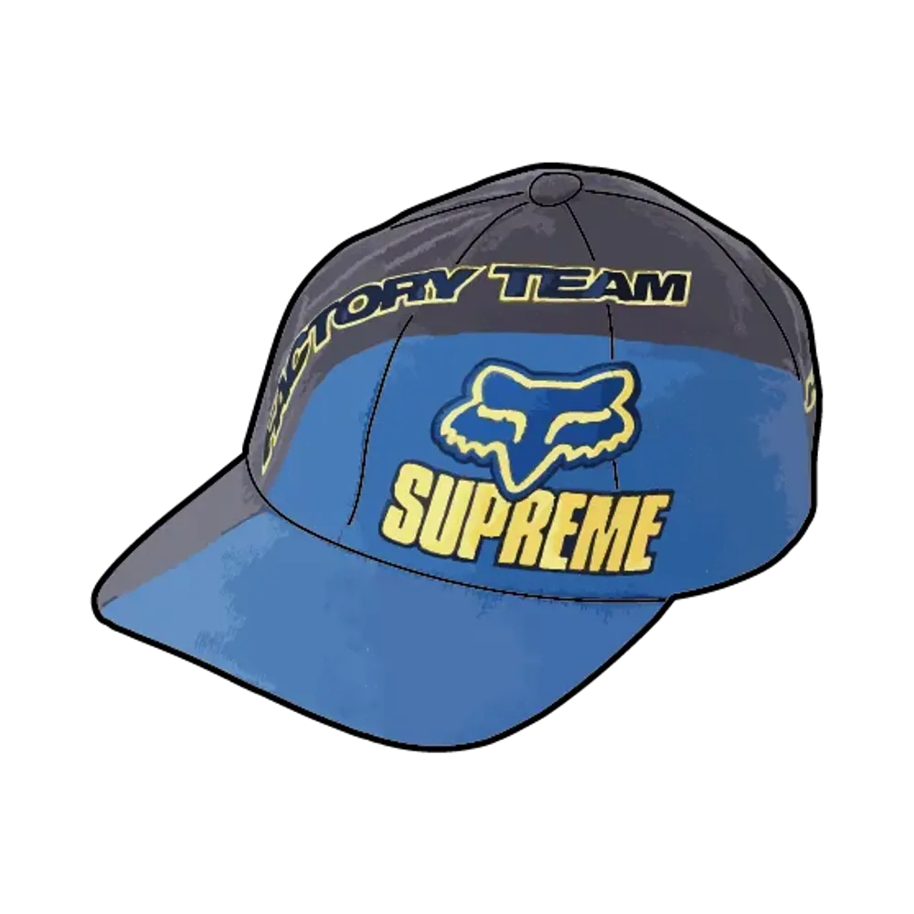 Supreme x Fox Racing 6-Panel "Navy"