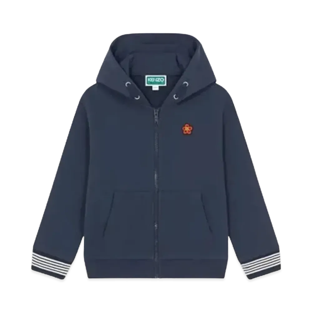 KENZO 'SAILOR' Zip Hoodie "Navy Blue"