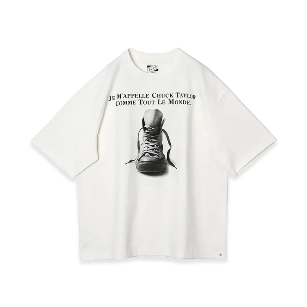 Weber x Converse Chuck Taylor Clothing Printed T-Shirt Make Your Mark "White"