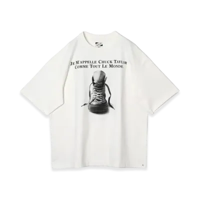 Weber x Converse Chuck Taylor Clothing Printed T-Shirt Make Your Mark "White"