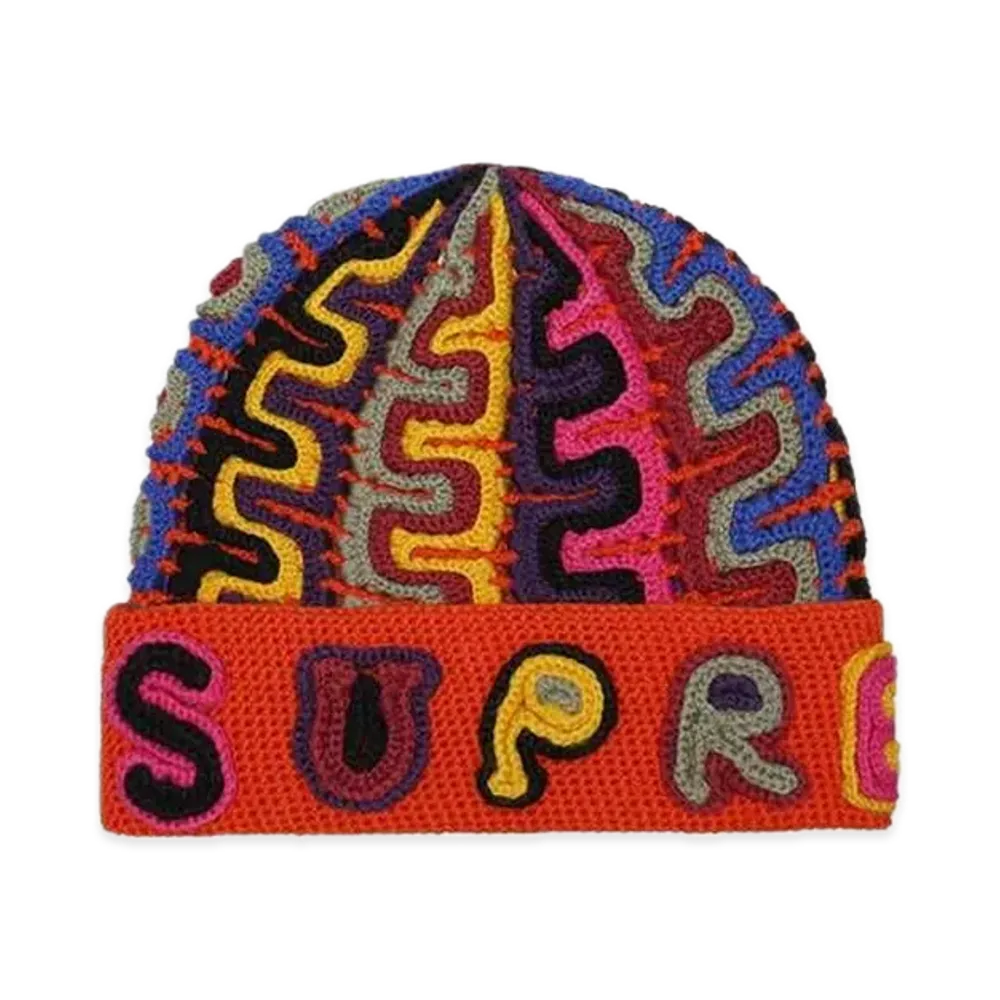 Supreme Yarn Applique Beanie "Orange"