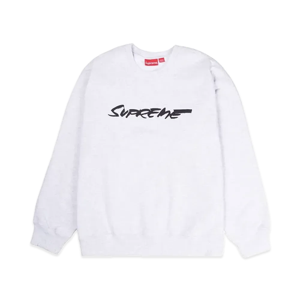 Supreme Futura Logo Crewneck "Grey"