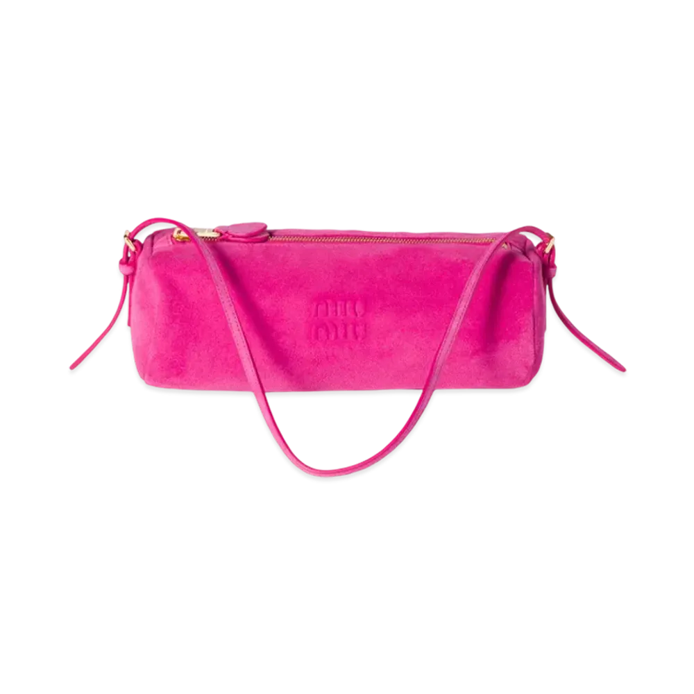 MIUMIU Suede Pouch "Fuchsia Pink"