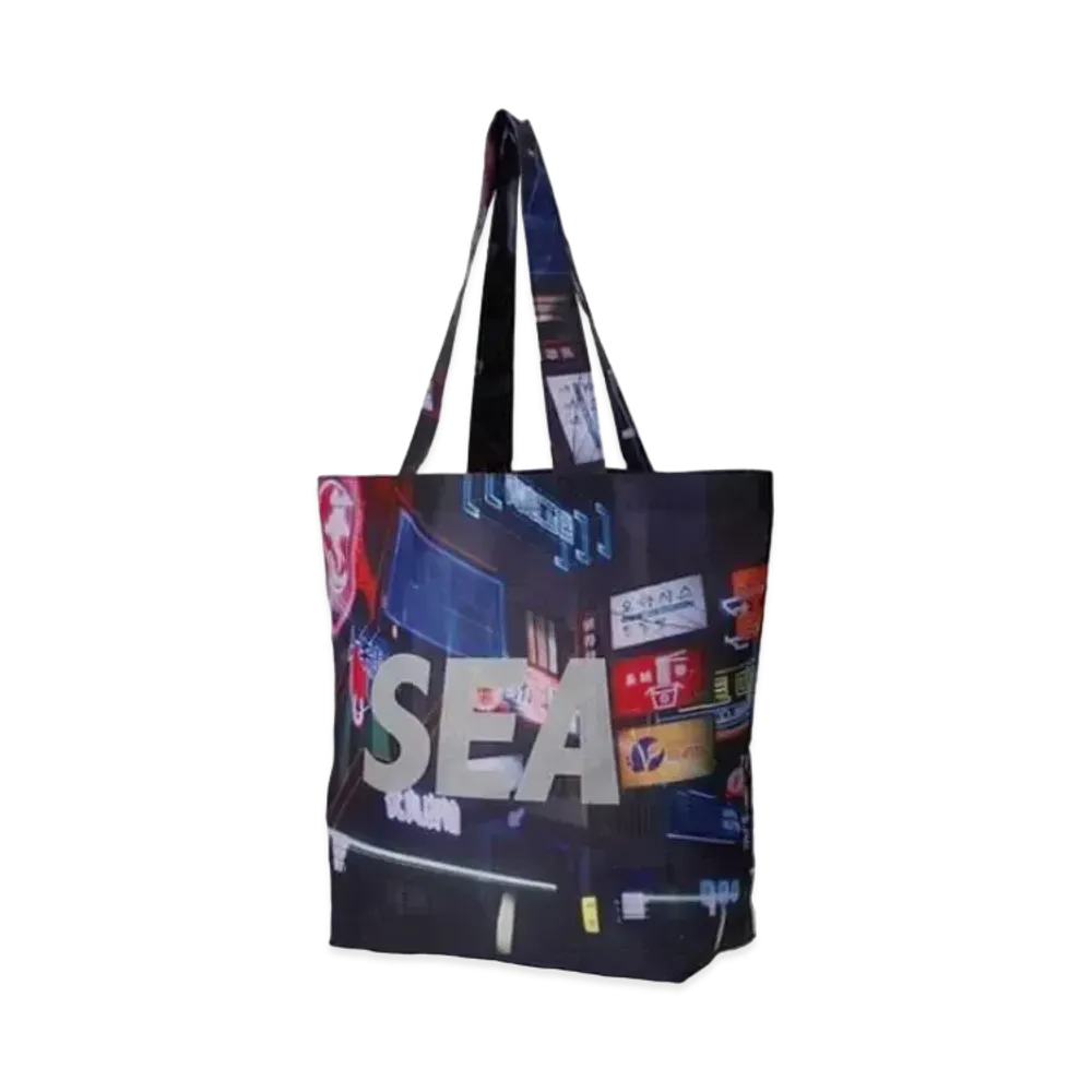 WIND AND SEA x Ghost In The Shell Sac_2045 Tote Bag "Neon"