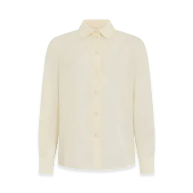 GUCCI Women's Crepe Shirt "White"